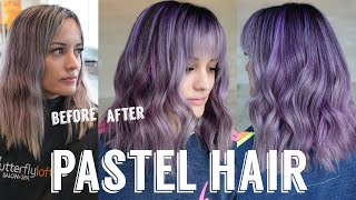 Hair Transformations with Lauryn Pastel Purple Hair Ep 148 [upl. by Lucilla]