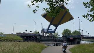 Slauerhoffbrug opens in Leeuwarden Netherlands [upl. by Niehaus]