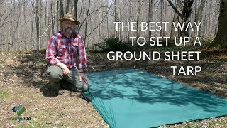 The BEST WAY To Set Up A GROUND SHEET TARP [upl. by Landau]