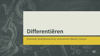 Differentiëren  afgeleide bepalen [upl. by Leahcimdivad]