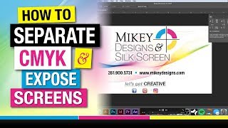 How to Separate your CMYK Process Art and Expose Screens [upl. by Adnilim]