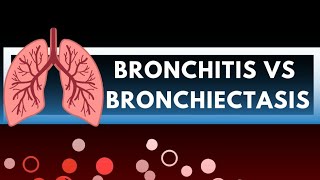 Bronchitis vs Bronchiectasis Medical surgical Nursing General difference [upl. by Oetomit]