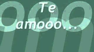 Te amoIntocable Letra [upl. by Ymarej]