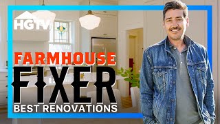 BEST Farm House Renovations from Season 1  Farmhouse Fixer  HGTV [upl. by Ardnnek]