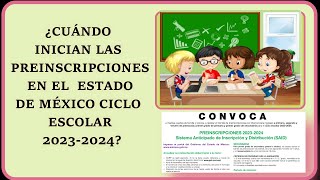 PREINSCRIPCIONES EN EDUCACIÓN BÁSICA CICLO ESCOLAR 20232024 [upl. by Peltz]