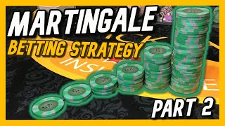 How Deadly Can The Martingale Betting Strategy Be Blackjack Session [upl. by Range]