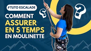 Tuto Escalade Comment assurer en 5 temps en moulinette [upl. by Walrath]