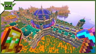 I Built the LARGEST Library in Survival Minecraft  Free Schematics Download [upl. by Cod]