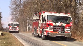 Honey Brook fire company brand new engine 335 arriving on scene of a working barn fire [upl. by Reyna]