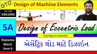 DME Sem 6 Design of Eccentric Loading  Most IMP 7 Examples [upl. by Avner]