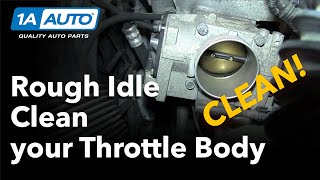 How to Fix a Rough Idle by Cleaning the Throttle Body [upl. by Nohsram]