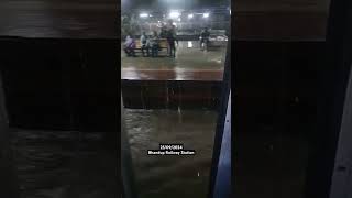 Heavy Rain Bhandup Railway station [upl. by Nnaeiluj377]