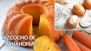 COMO HACER UN BIZCOCHO DE ZANAHORIAS  Pastel de zanahorias esponjoso suave y muy facil de hacer [upl. by Nlyak]