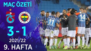 Trabzonspor 31 Fenerbahçe MAÇ ÖZETİ  9 Hafta  202122 [upl. by Genaro]