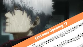 Gintama Opening 17 Flute [upl. by Irmine]