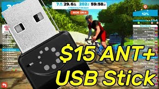 15 USB ANT Stick for Zwift or Rouvey Smart Trainers Cycleops and Wahoo KickR [upl. by Ahola]