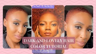 Dark and Lovely Hair Color Tutorial in under 4 mins from Natural to Vivacious Red 🔥 [upl. by Eninej121]