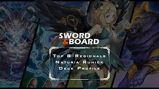 Top 8 Sword amp Board Regionals  Runick Naturia Deck Profile [upl. by Aro]