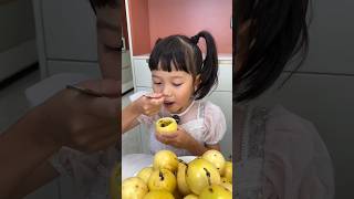 Passion fruit for mother 🍊😍 mini wood toy  woodworking art skill  wood  hand crafts  shorts [upl. by Eicats]