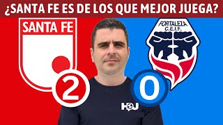 Santa Fe 20 Fortaleza  Liga Dimayor 2024I  Resumen Goles y Táctica por Juan Felipe Cadavid [upl. by Ahsinert]