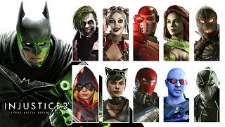 All quotBATMAN Family amp VILLAINSquot SupeR Moves in INJUSTICE 2 [upl. by Airetas]