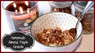 ♥ Homemade Almond Maple Granola ♥ [upl. by Llennoc]