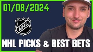 NHL Picks and Best Bets for January 8th 2024 [upl. by Annaehr632]