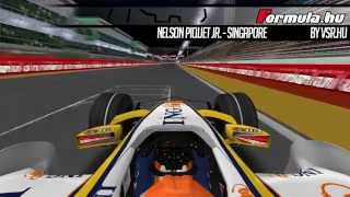 Nelson Piquet Jr  Singapore  Onboard  2008  Renault R28 [upl. by Ytak581]