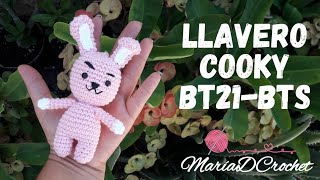 Llavero Cooky BTS BT21 Keychain Cooky BT21 Amigurumi Cooky MariaDCrochet [upl. by Buke]