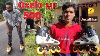 my new inline skate  oxelo MF 500 home delivery  unboxing and review [upl. by Halas]