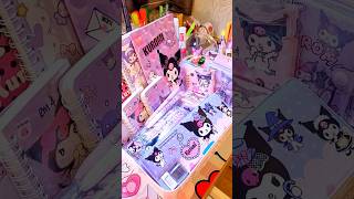 Kuromi Stationery Organization🔮💜sanrio purple asmr [upl. by Airdnna199]