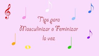 Tips para feminizar o masculinizar tu voz con Mary Gutsan tecnica vocal [upl. by Durrell]