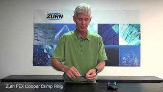 Zurn PEX Plumbing Copper Crimp Ring  How it Works [upl. by Garvin]