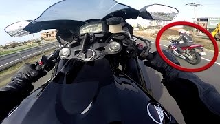 Honda Cbr600rr vs Honda Cbr1000rr  Wheelie  1000rr Acceleration [upl. by Brom]