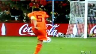 Uruguay Vs Holland Copa MundialWorld Cup 2010 PRIMER GOL [upl. by Airitac]