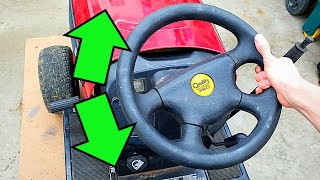 Loose Steering  Rider Mower FIX AYPCraftsmanHusqvarna [upl. by Sigismondo]