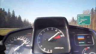 Honda VFR 750F RC24 acceleration and Max speed [upl. by Horatius]