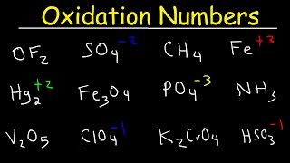 How To Calculate Oxidation Numbers  Basic Introduction [upl. by Burnight]