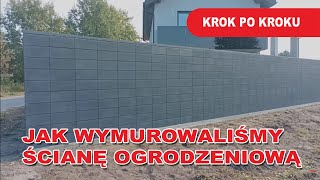 💪 Jak wymurować ogrodzenie z pustaka grafitowego gładkiego [upl. by Bashuk]