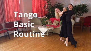 Tango Basic Routine Membership Silver Figures  Marts Punins amp Dana JakobsoneGalvane [upl. by Annodas306]