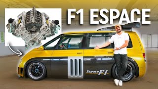 This Renault Espace has an 800bhp F1 V10 engine [upl. by Anialem]