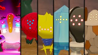 Pokemon Sword amp Shield  All 6 Regis Encounters Crown Tundra Regidrago Regieleki amp Regigigas [upl. by Ahrens]