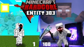 100 Days as ENTITY 303 in MINECRAFT HARDCORE [upl. by Aicilra]