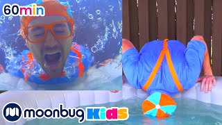 Lerne die Farben mit den bunten Booten  Kinderlieder und Cartoons  Blippi  Moonbug Kids Deutsch [upl. by Yoho257]