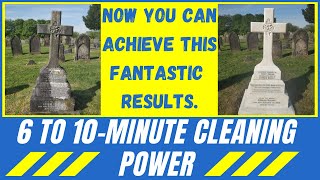 Grave and Headstone Cleaning Done in 6 to 10 minutes With No Noise amp No Mess [upl. by Intosh]