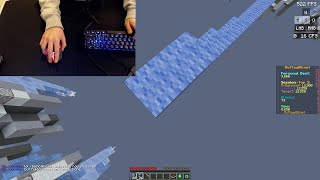 The fastest way to speedbridge in Minecraft [upl. by Keon]