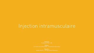 27  Injection intramusculaire [upl. by Letnahc]