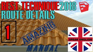 ROOF DETAILS SKETCHUP BEST TECHNIQUE 2018 1 [upl. by Lyreb385]