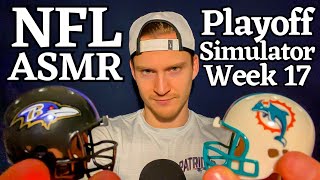 NFL ASMR  Playoff Machine Simulator Week 17 [upl. by Rufe579]