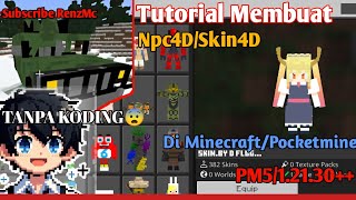 Tutorial Membuat Npc4DSkin4D Di PocketmineMinecraft PM512130  MINECRAFT 5D SKIN MOD renzyt [upl. by Eelrahs]